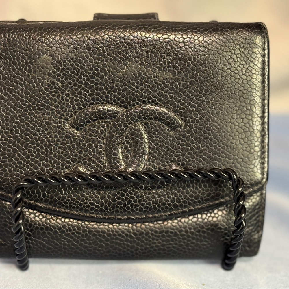 Chanel Black Leather Wallet